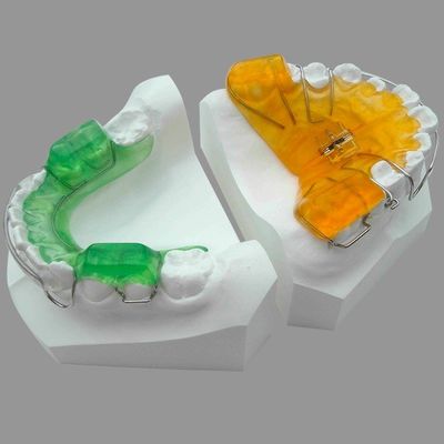 kupić Tanie laboratorium dentystyczne dla dentystów z USA | Zdejmowany ortodontyczny aparat funkcjonalny z podwójnym blokiem ze śrubą online manufacture