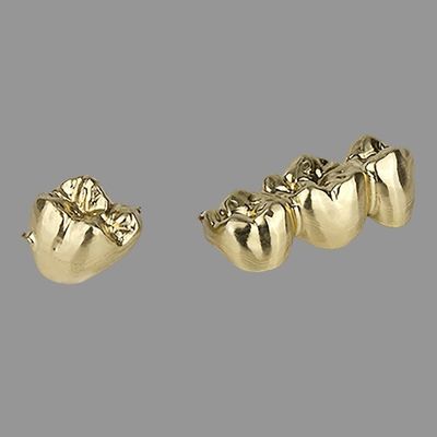 comprar Coroa de laboratório dentário | Desgaste lustrado liso da coroa completa do ouro das clínicas dentárias - resistente online manufacture