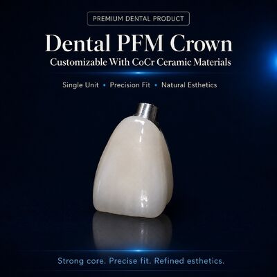 acheter Couronne dentaire Co‑Cr PFM | Restaurations de laboratoire personnalisées pour les dentistes online manufacture